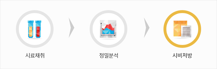 시료채취→정밀분석→시비처방